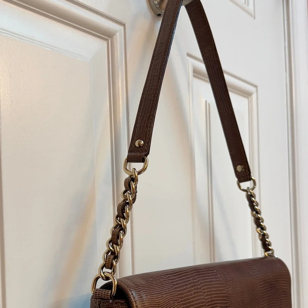 Kate Spade EUC Charlize Liberty Street Quilted Leather Brown Shoulder Bag